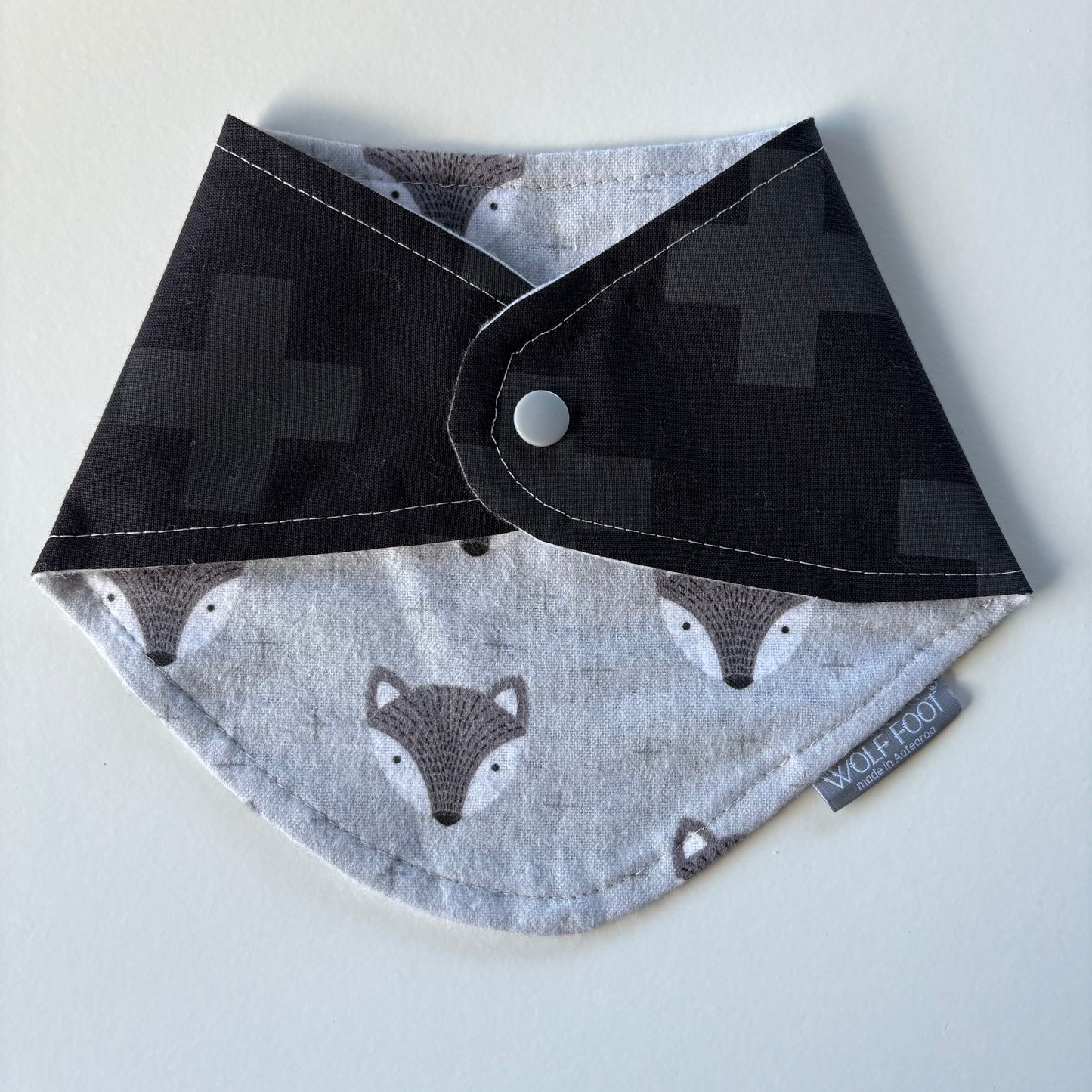 Bandana Bib | Black crosses