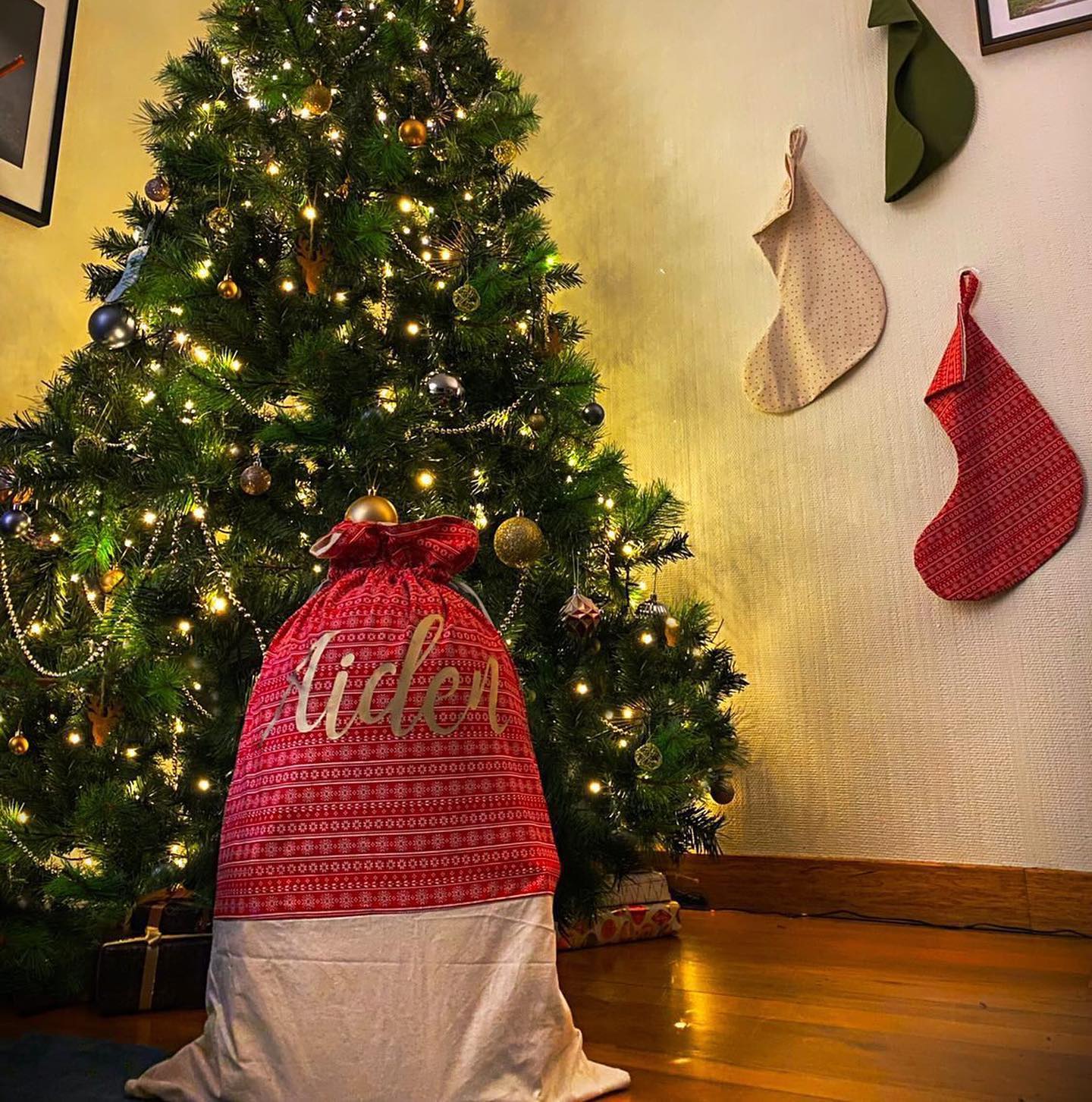 Santa Sack | Red Checks