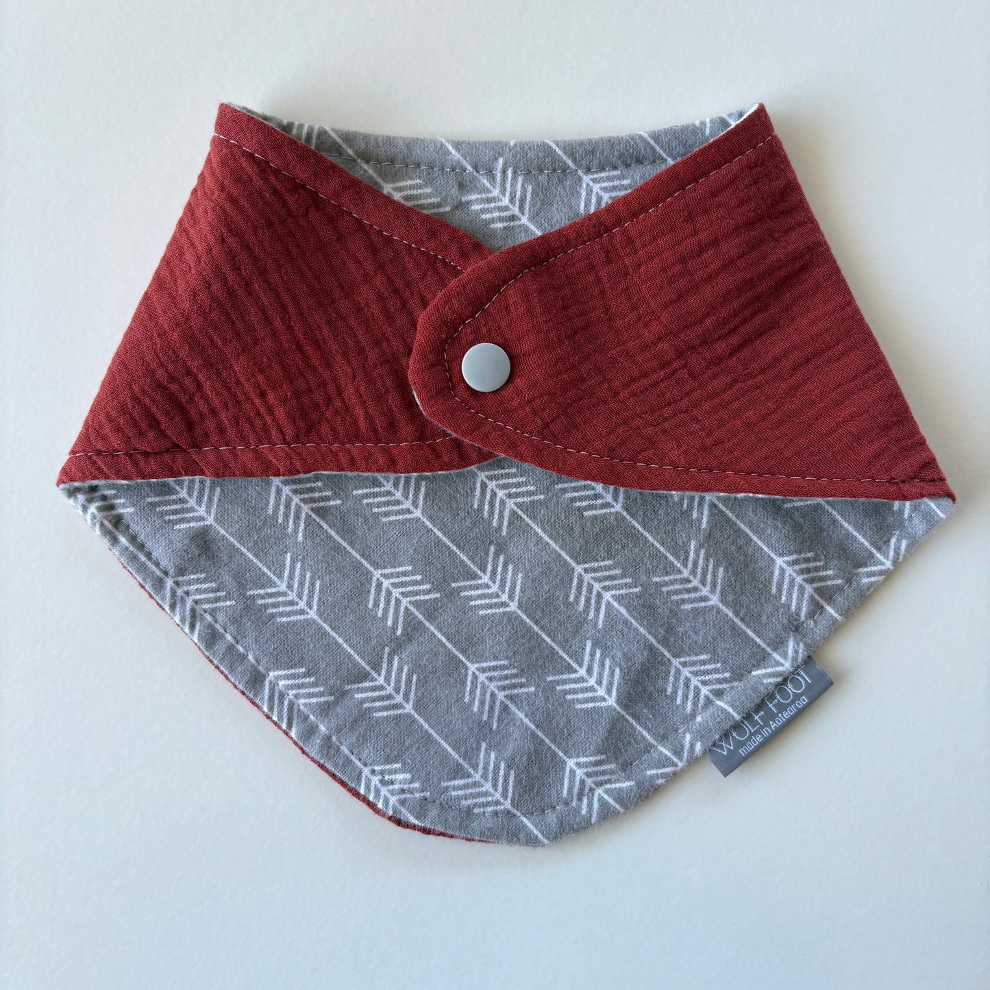 Bandana Bib | Crinkle rust