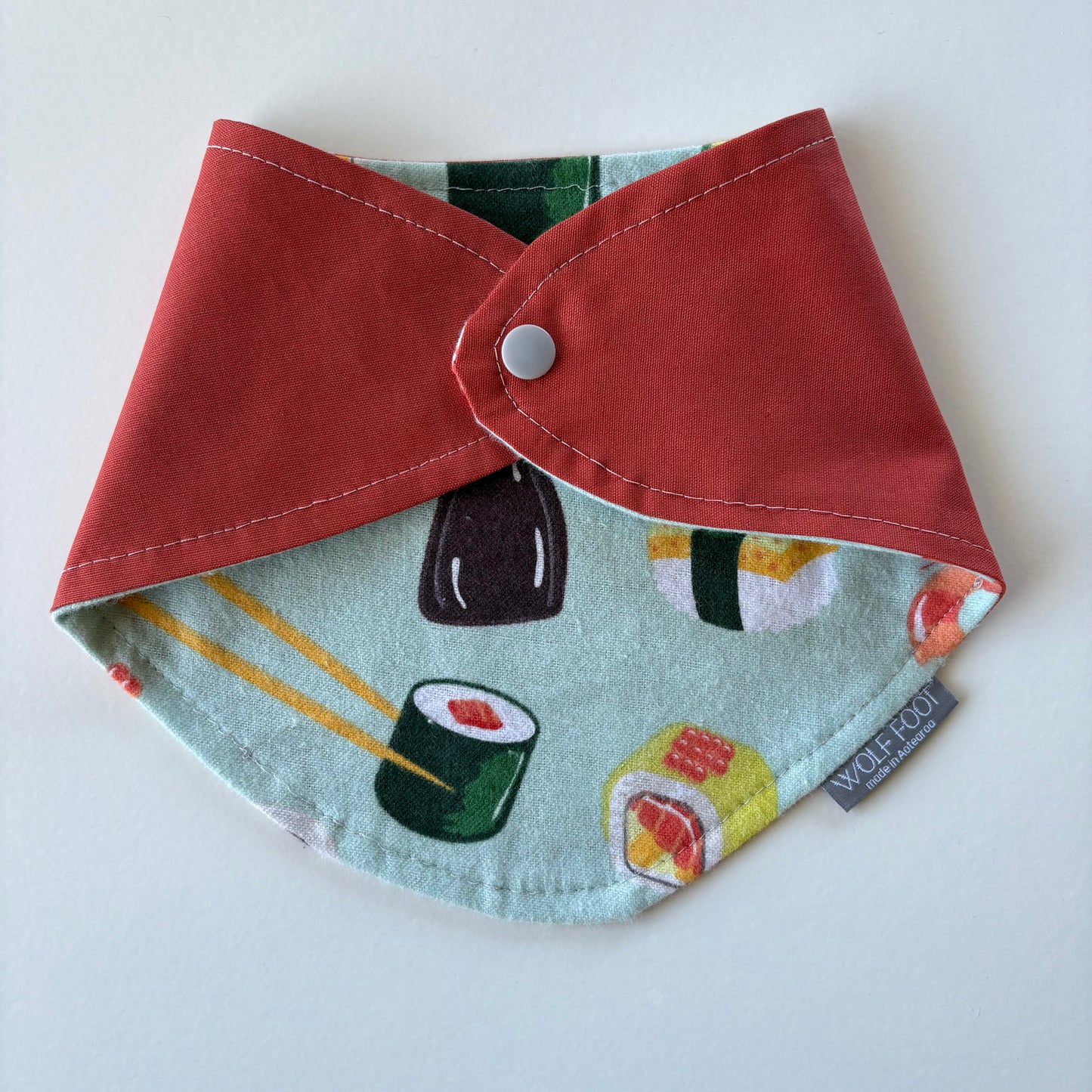Bandana Bib | Rust + Sushi