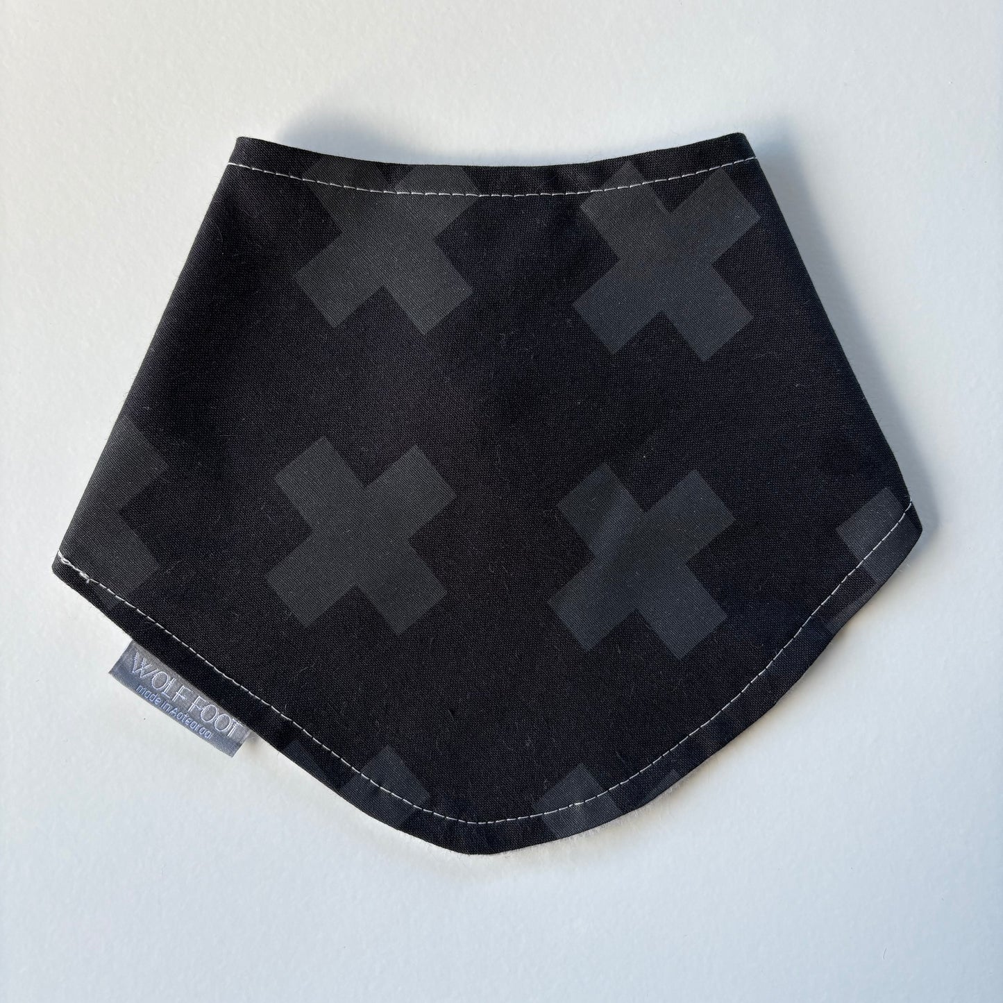 Bandana Bib | Black crosses