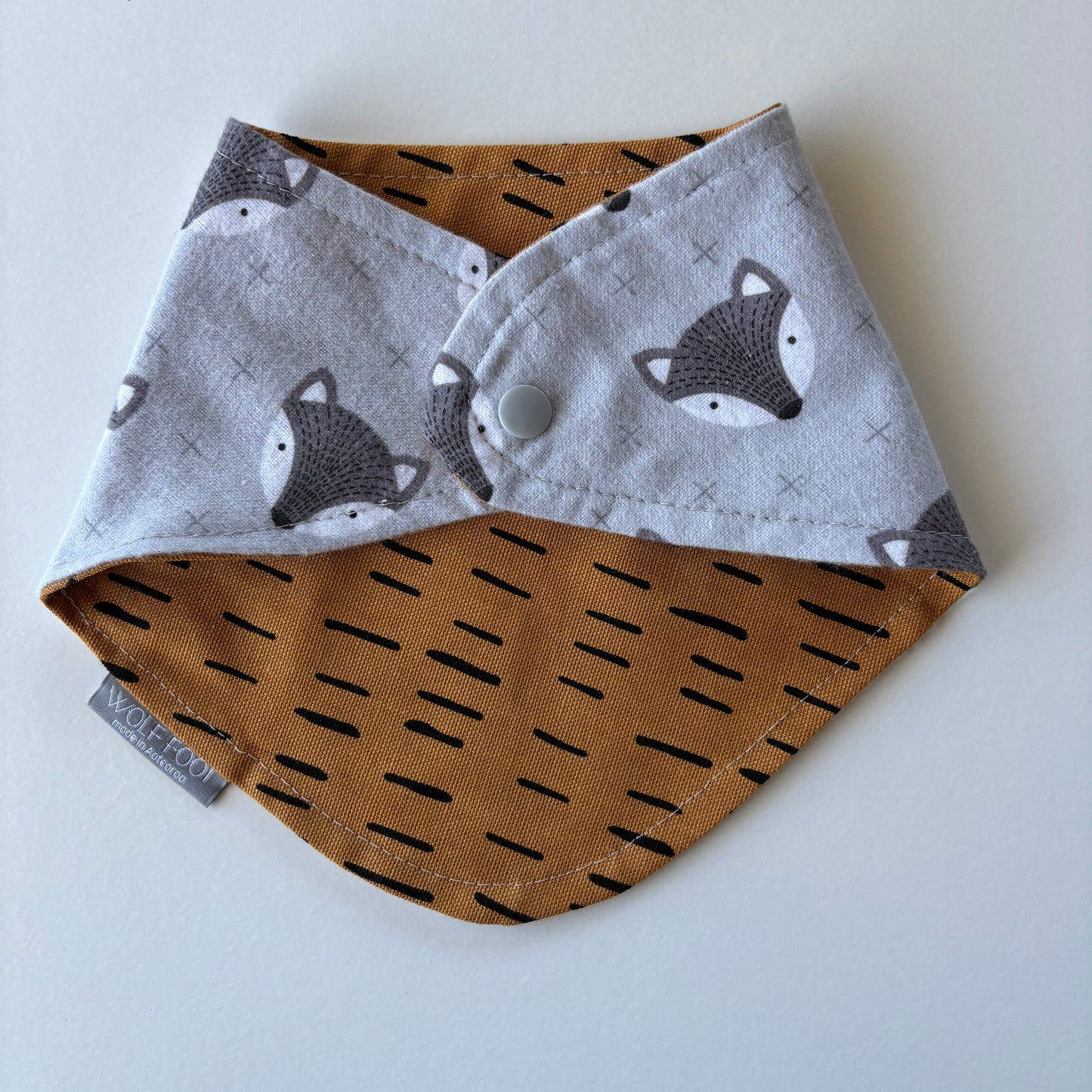 Bandana Bib | Mustard dashes