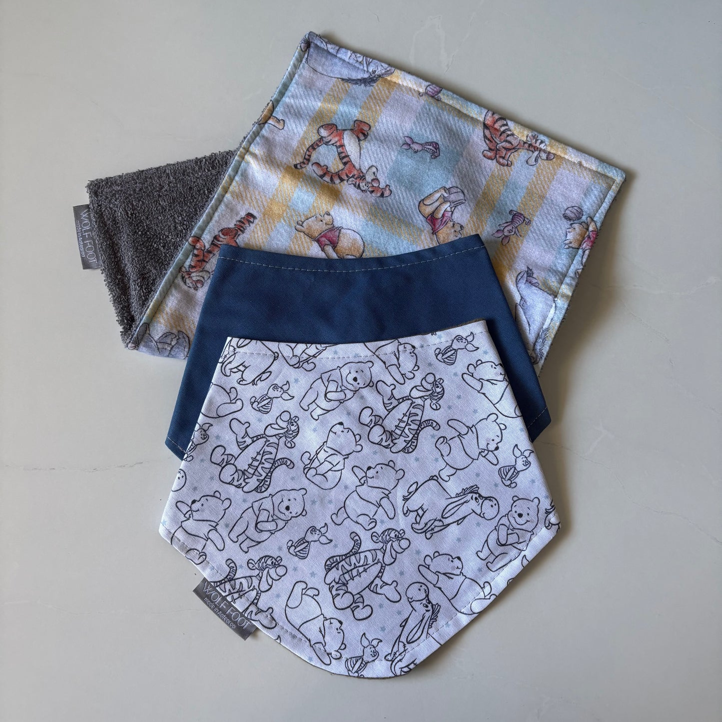 Bandana Bibs & Burp cloth set | Winnie the Pooh