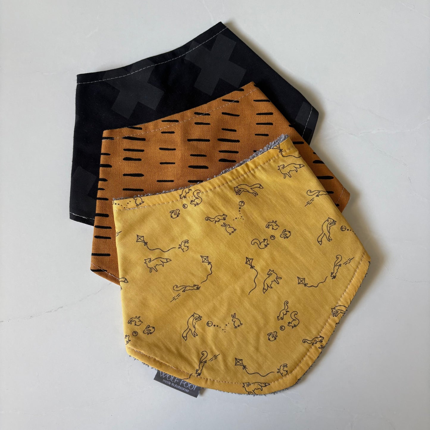 Bandana Bib Set of 3 | Foxy friends