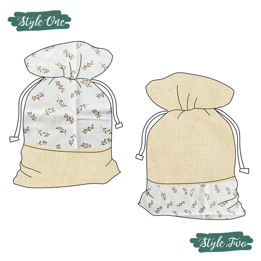 Santa Sack | Gold Mistletoe
