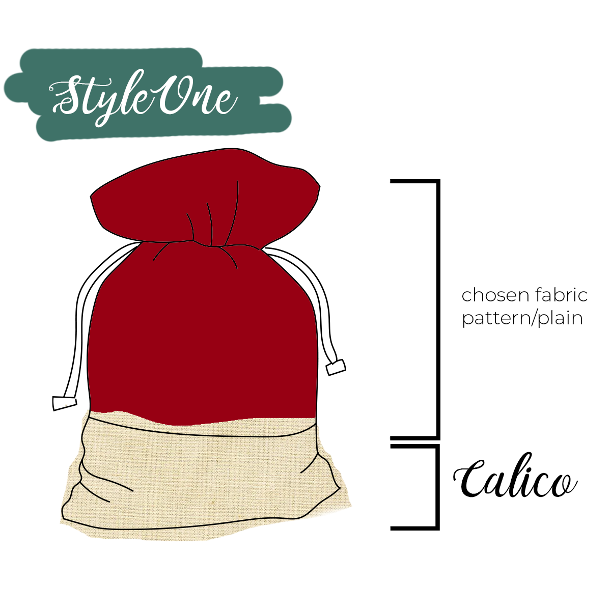 Santa Sack | Plain Red