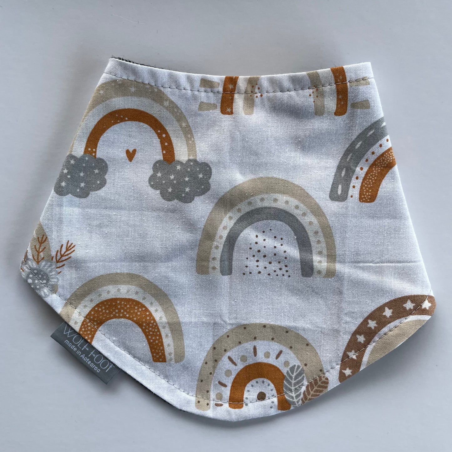 Bandana Bib | Neutral Rainbows