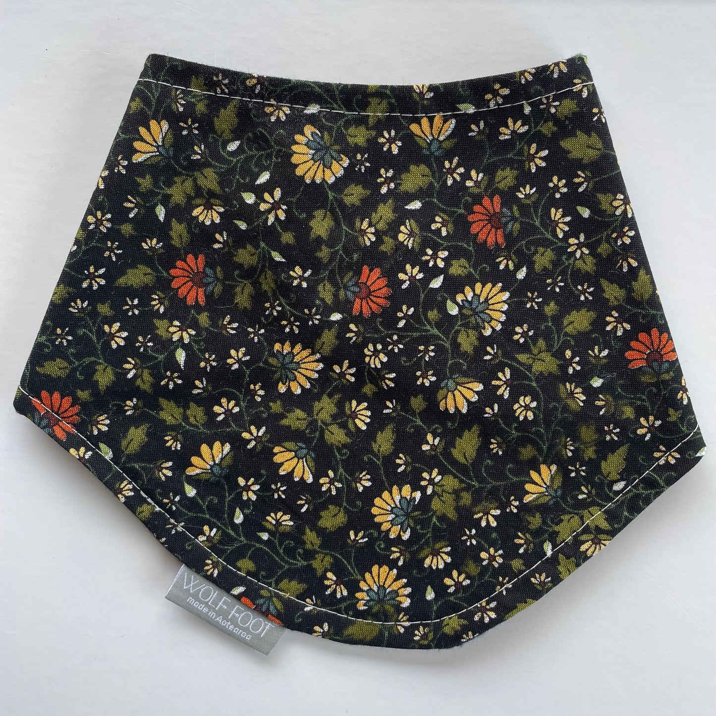 Bandana Bib | Dark Floral