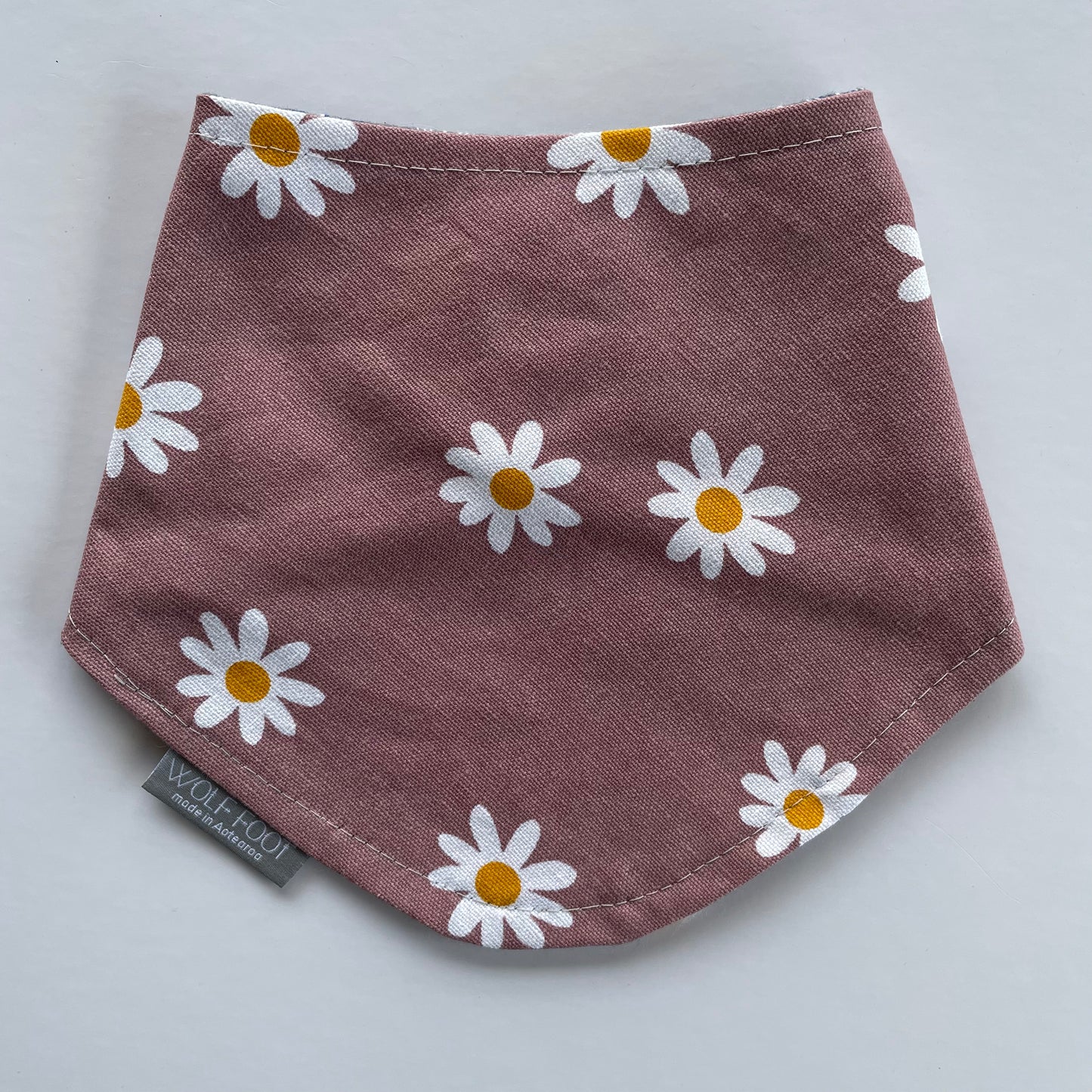 Bandana Bib | Pink Daisies