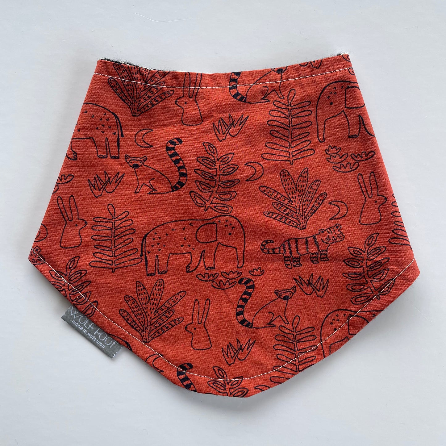 Bandana Bib | Rust Woodland Animals