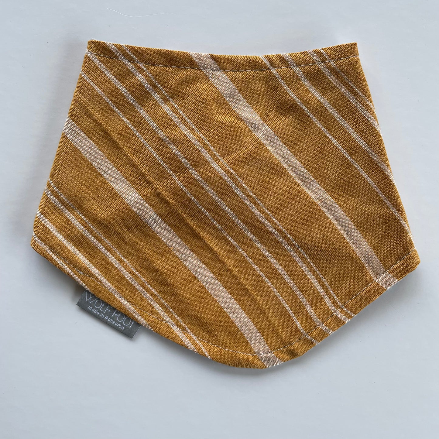 Bandana Bib | Mustard Stripe