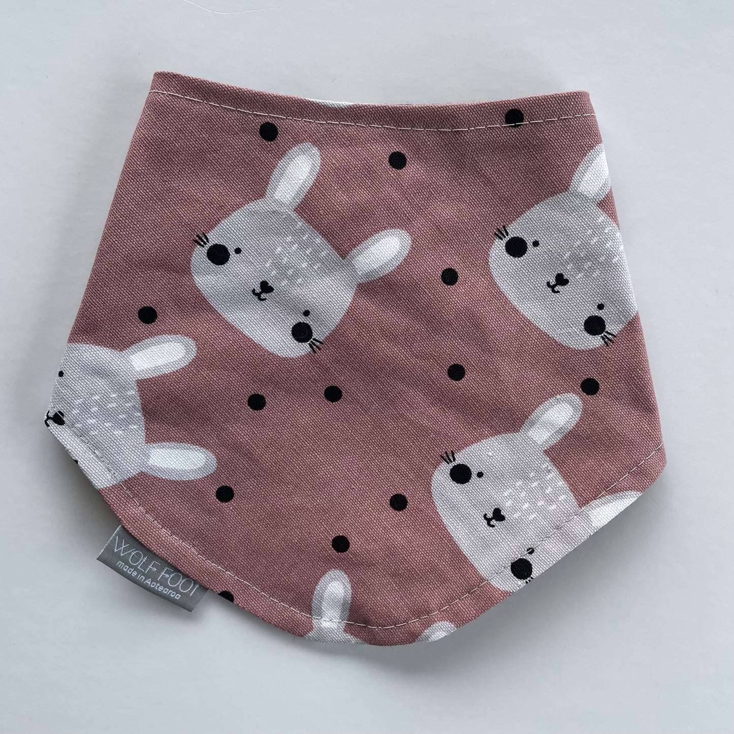 Bandana Bib | Pink Rabbits