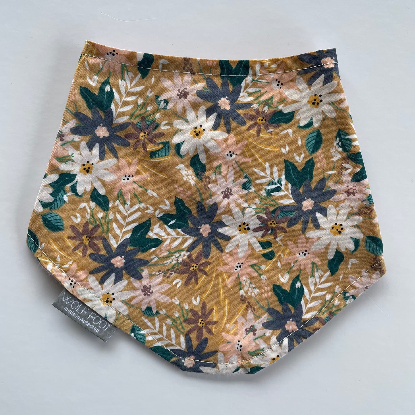 Bandana Bib | Golden Floral