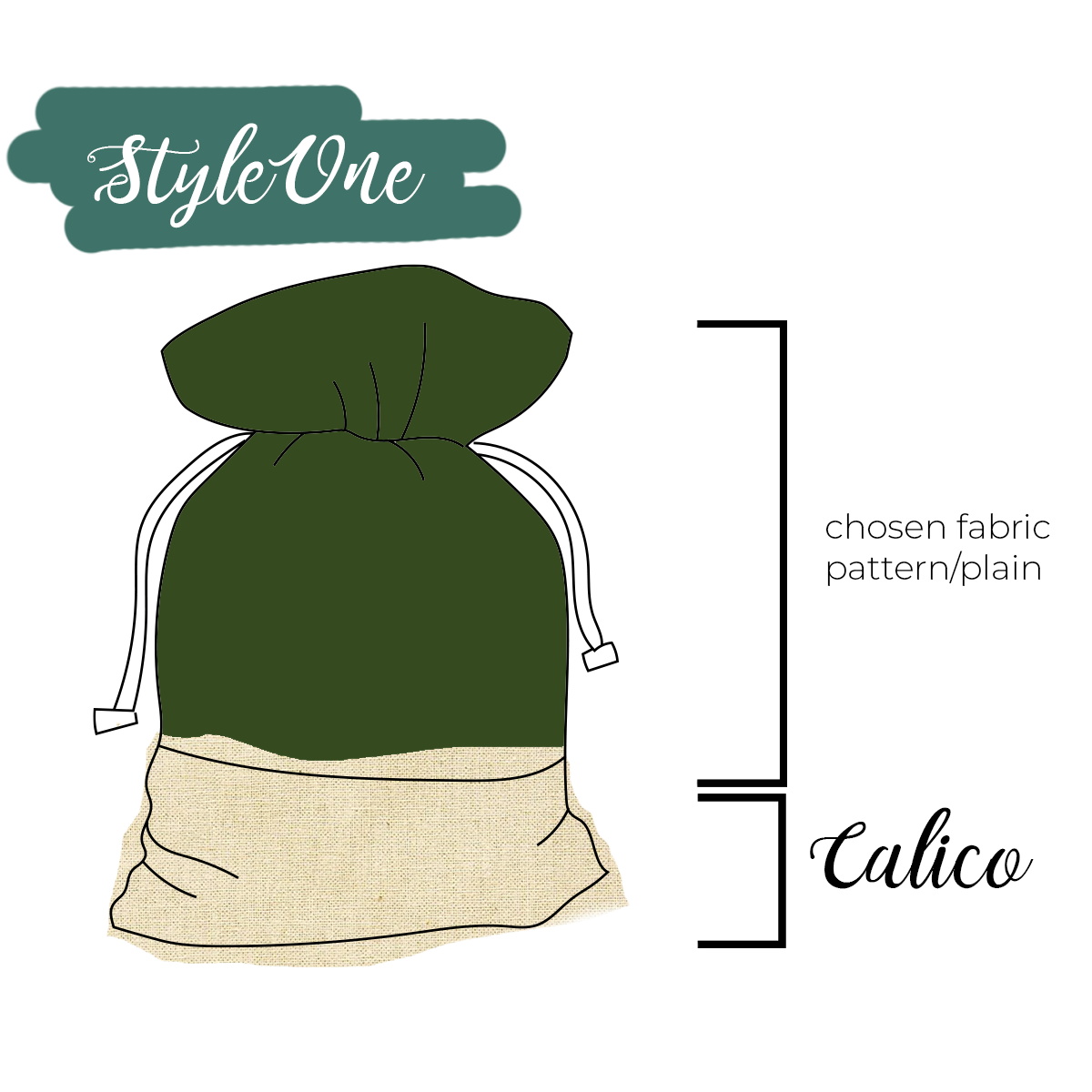 Santa Sack | Plain Green