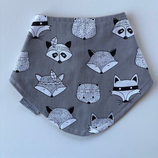 Bandana Bib | Grey woodland