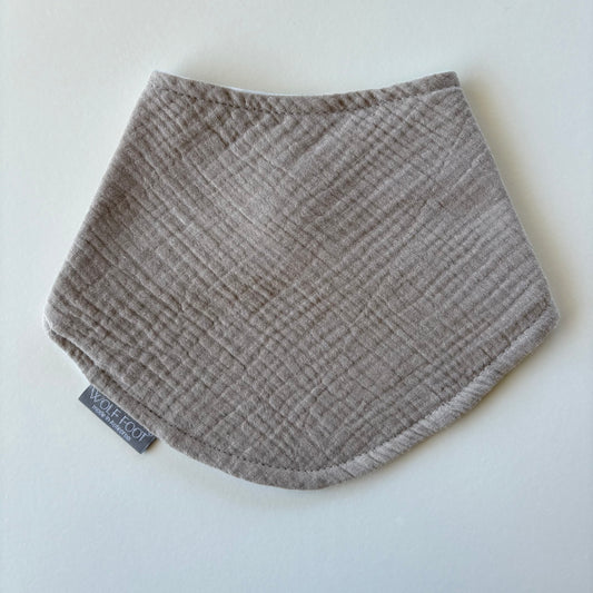 Bandana Bib | Crinkle grey