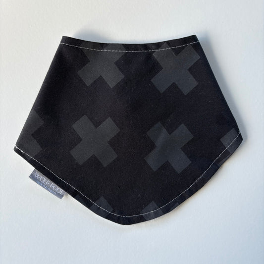 Bandana Bib | Black crosses