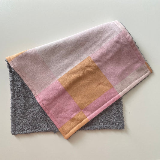 Burp Cloth | Pink & Mustard
