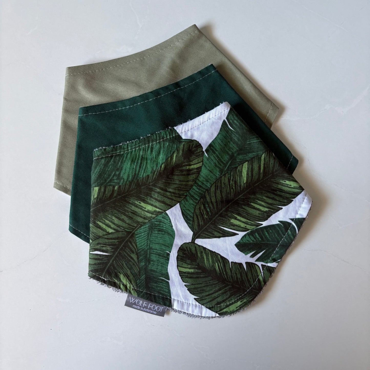 Bandana Bib Set of 3 | Green lover
