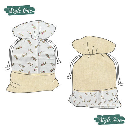 Santa Sack | Gold Mistletoe