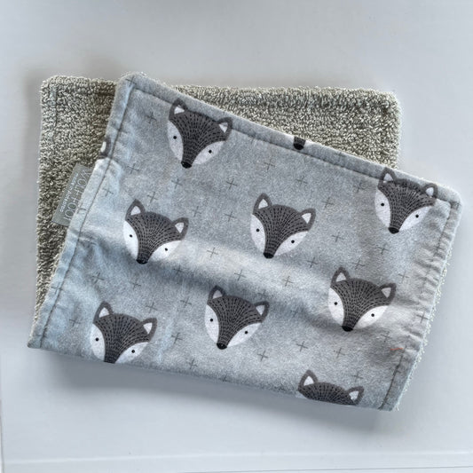 Burp Cloth | Grey Fox
